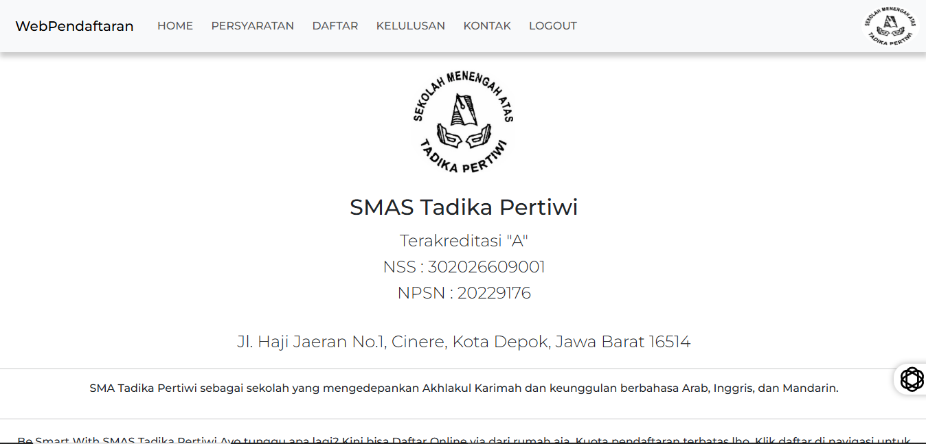webpendaftaran